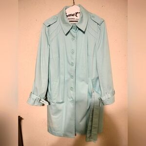 Teal Long Peacoat